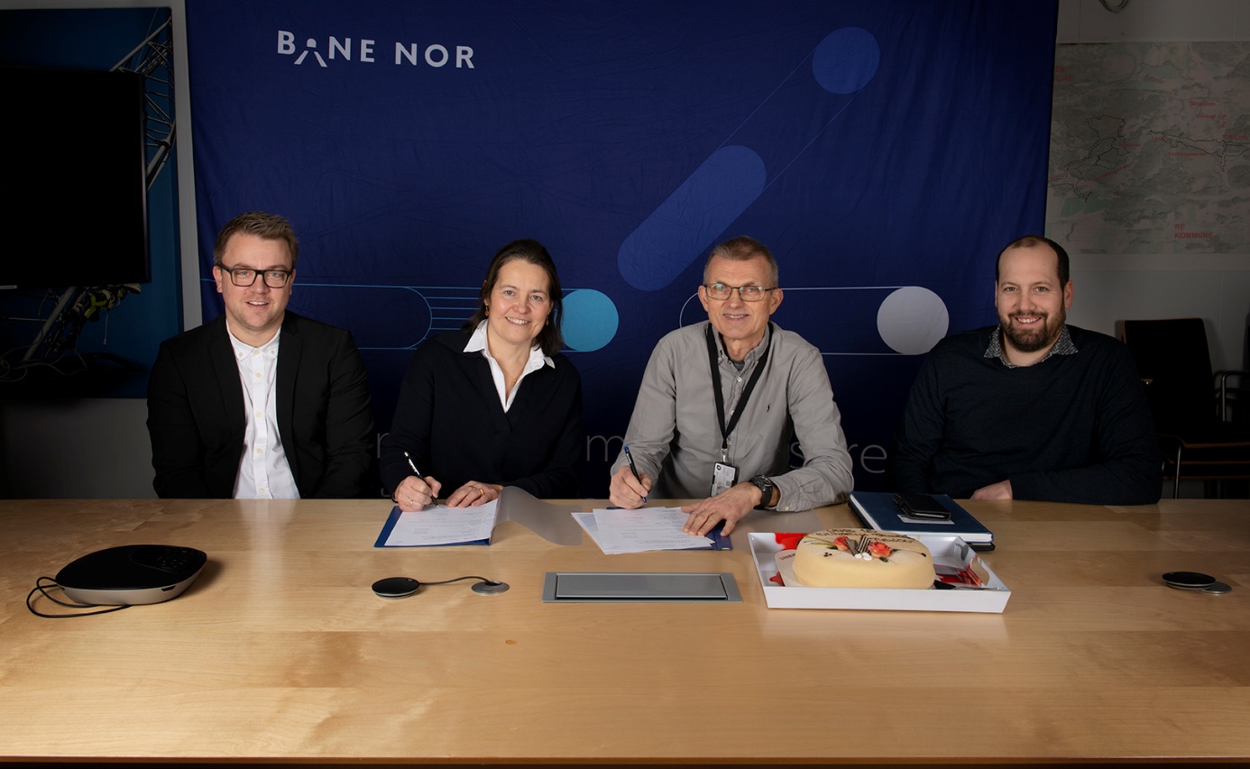 Undertegnet Bane NOR-kontrakter i Tønsberg for 630 millioner kroner ...