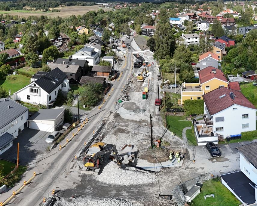 Vanskelige grunnforhold forsinker arbeidene i Griniveien i Oslo ...